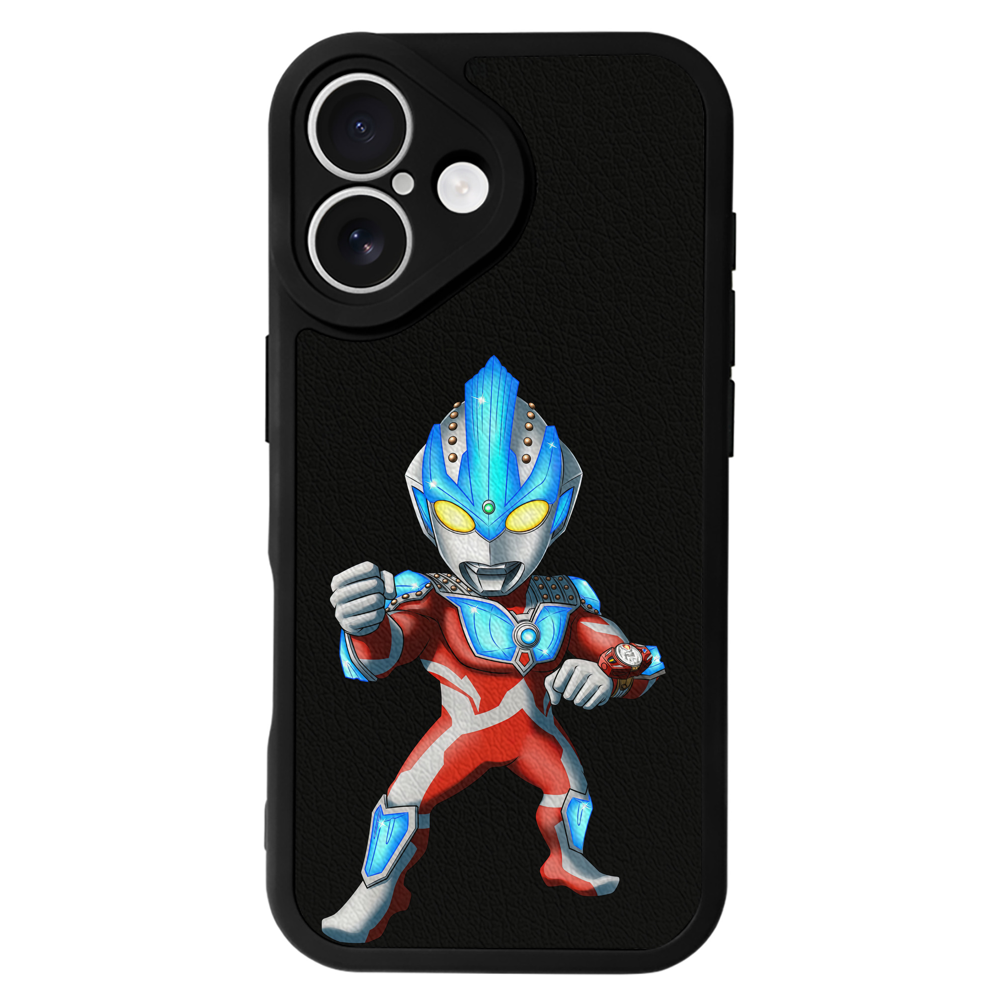 （画像用） ウルトラマン Ultraman 【iPhone 16シリーズ対応】シリコンスマホケース（レザー調） 材質：シリコン